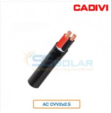 Dây điện AC CVV2X2.5-CADIVI - Chi Nhánh Đồng Nai - Công Ty TNHH Đầu Tư Và Thương Mại Năng Lượng Se Solar